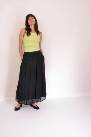 LIMELIGHT - CANOTTA VERDE IN COTONE BIOLOGICO
