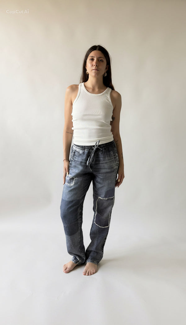 BLUE MONDAY - PANTALONI IN LINO