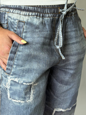 BLUE MONDAY - PANTALONI IN LINO