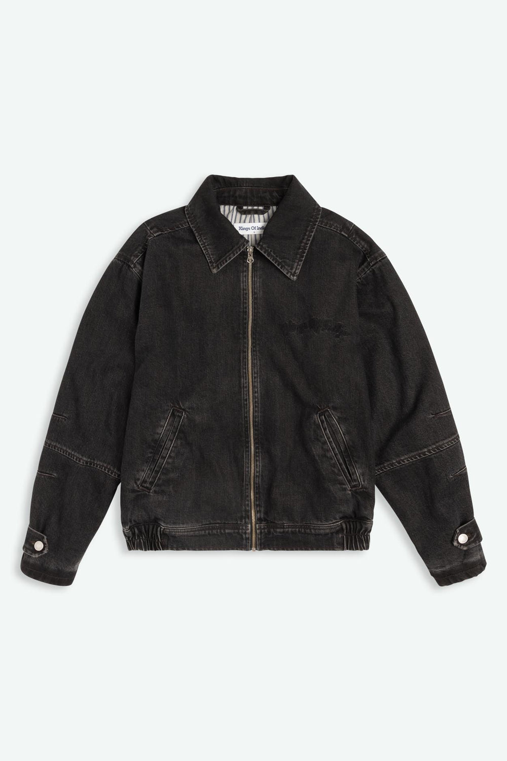 REBEL REBEL - GIUBBINO IN JEANS NERO