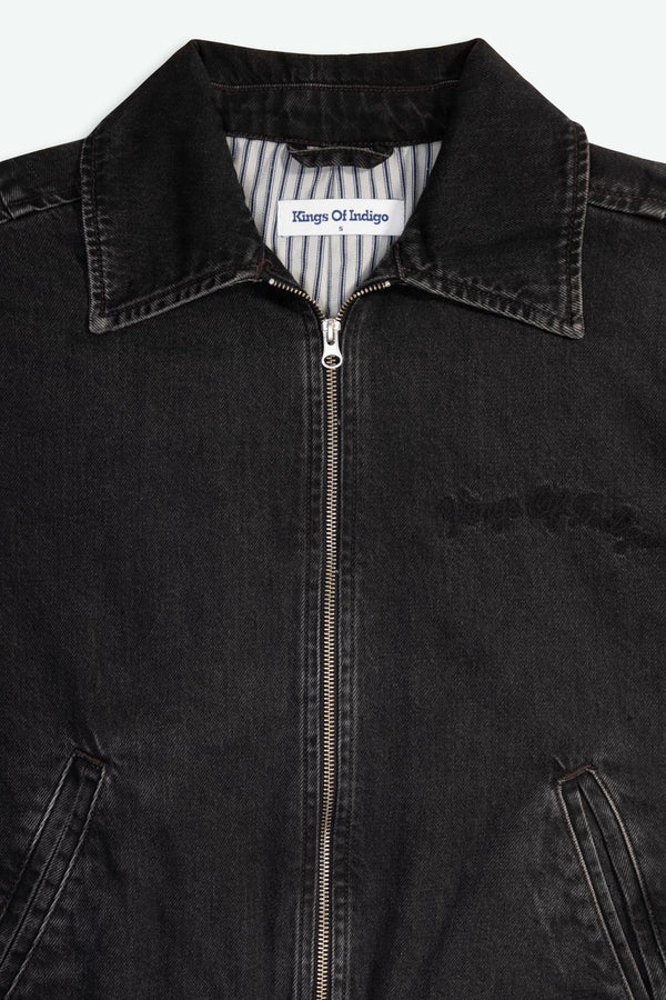 REBEL REBEL - GIUBBINO IN JEANS NERO