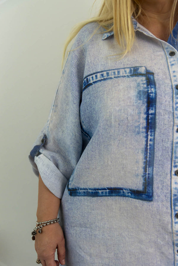 WANDERWALL - ABITO CAMICIA IN LINO