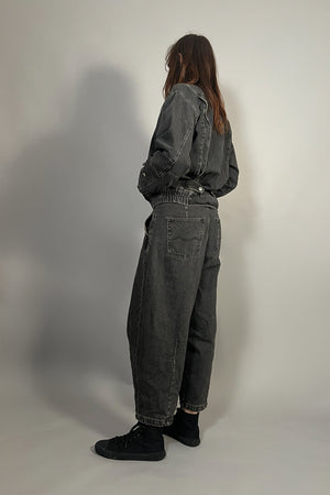 REBEL REBEL - GIUBBINO IN JEANS NERO