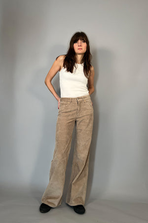 ALLA NIGHT LONG - PANTALONI A ZAMPA IN VELLUTO