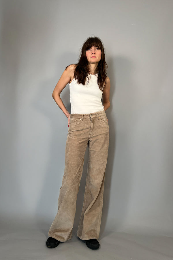 ALLA NIGHT LONG - PANTALONI A ZAMPA IN VELLUTO