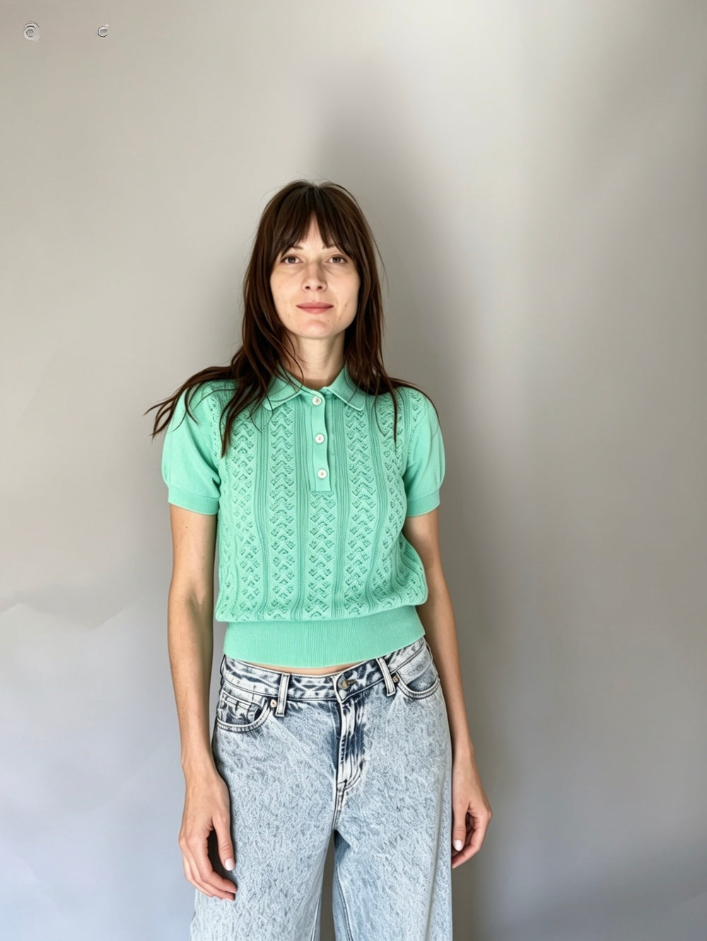 DREAMS - T-SHIRT TRAFORATA IN COTONE BIOLOGICO