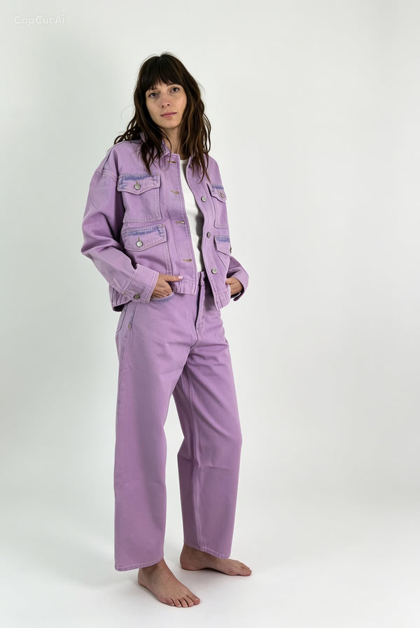 THE BEST - JEANS BALLON LEG LILLA