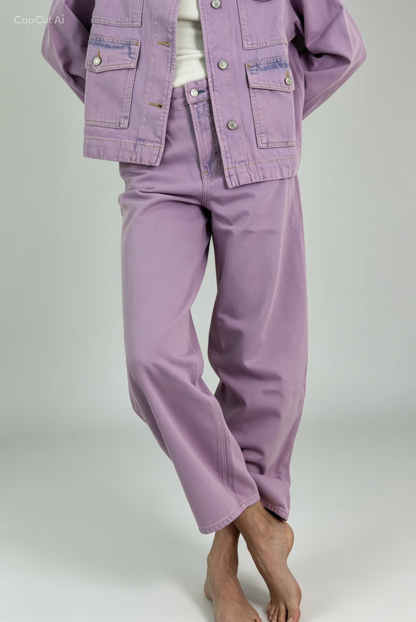 THE BEST - JEANS BALLON LEG LILLA