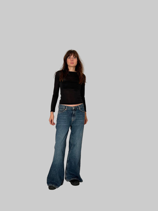 WILD HORSES - JEANS LARGHI BLU SCURO