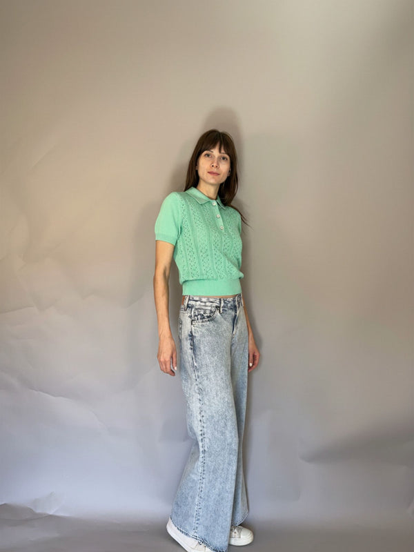 DREAMS - T-SHIRT TRAFORATA IN COTONE BIOLOGICO