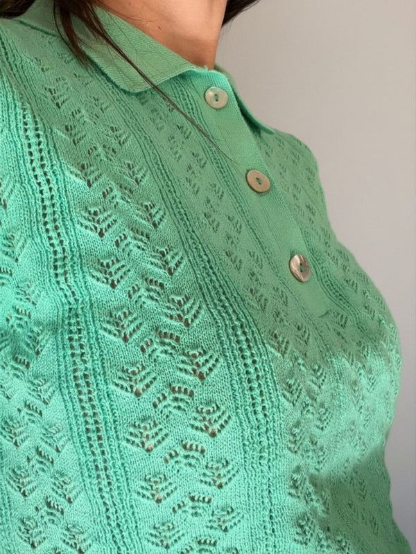DREAMS - T-SHIRT TRAFORATA IN COTONE BIOLOGICO