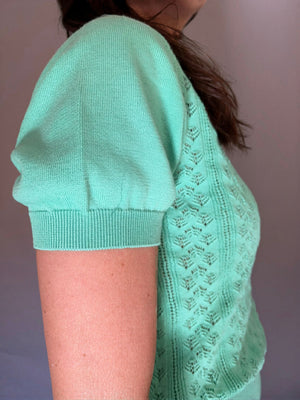 DREAMS - T-SHIRT TRAFORATA IN COTONE BIOLOGICO