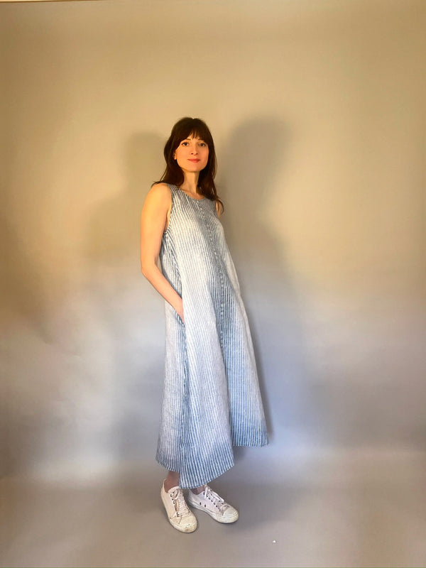 SUMMER BREEZE - ABITO IN LINO A RIGHE