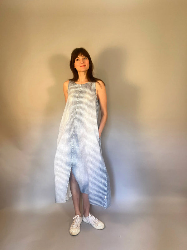 SUMMER BREEZE - ABITO IN LINO A RIGHE