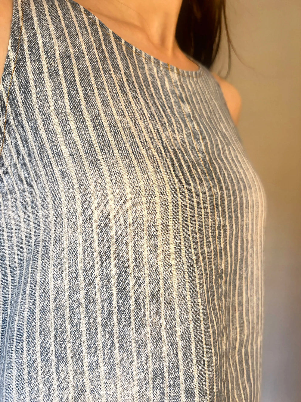 SUMMER BREEZE - ABITO IN LINO A RIGHE