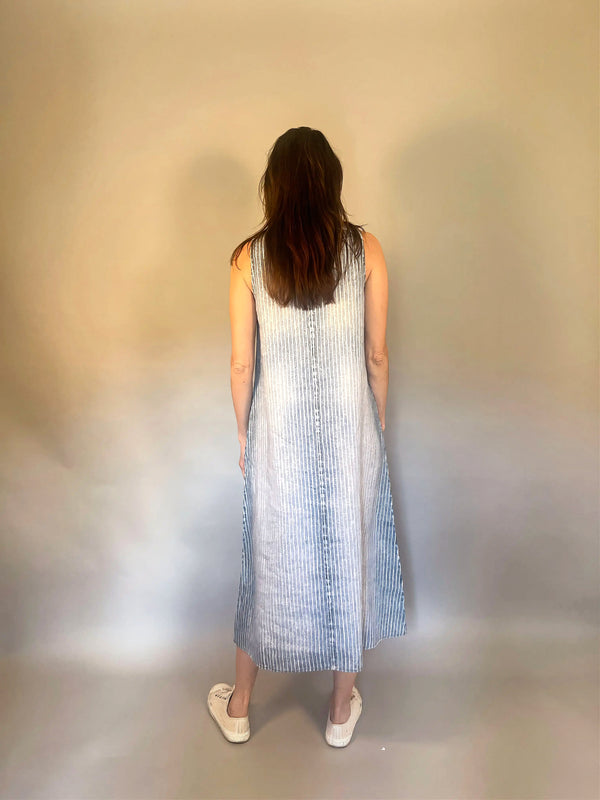 SUMMER BREEZE - ABITO IN LINO A RIGHE
