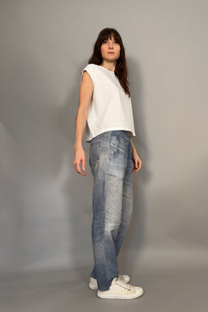 WHITE RIOT - T-SHIRT BIANCA IN 100% COTONE BIOLOGICO